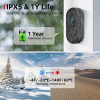 Daytech Sonnette enfichable étanche IPX5 55 mélodies portée de 1000 pieds et volume réglable pour malentendants pour restaurants