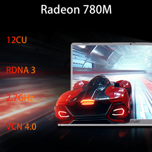 Ordinateurs portables intelligents AI AMD Ryzen 9 Quad Core 144Hz 15,9 pouces Type C USB3.2 Boîtier métallique 16 Go DDR5 512 Go SSD+HDD Windows 10 Étudiant - Product Image 4