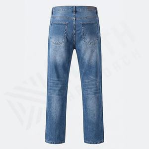 New Stylish Men <b>Elastic</b> <b>Waist</b> Mid <b>Waist</b> Cargo Denim <b>Jeans</b> Pants Wholesale Low Price Premium Quality Pockets Wholesale - Product Image 2