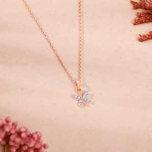 Pendentif tendance en or rose avec diamant de laboratoire Evolve, breloques et pendentifs en diamant de luxe, cadeau élégant - Product Image 2