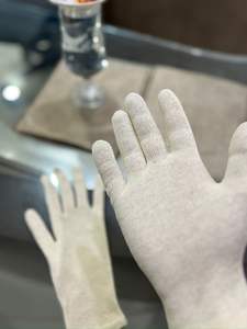 Gants en coton interlock réversibles économiques Gants de travail réutilisables souples noirs et blancs pour l'inspection, l'assemblage et l'utilisation en entrepôt - Product Image 3