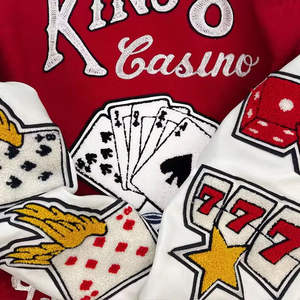 Veste universitaire à capuche à col montant unisexe de haute qualité personnalisée OEM, respirante, coupe-vent, bomber d'hiver en chenille - Product Image 6