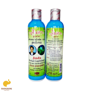 Jinda 250ml revitalisant original pour la culture des cheveux biologiques de Thaïlande feuilles de nouilles fraîches pois papillon formule traditionnelle à base de plantes - Product Image 5