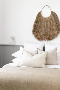 Artisanat en bois biologique jonc de mer suspendu Art déco Boho décoration en paille pour salon et chambre à coucher-cadeau d'anniversaire - Product Image 3