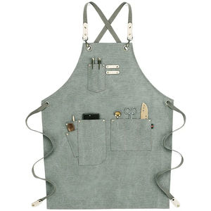 Wholesale Custom Logo Design Cotton Bib Colorful Polyester Black <b>Kitchen</b> Cooking BBQ Chef <b>Apron</b> Waterproof Sublimation <b>Kitchen</b> - Product Image 2