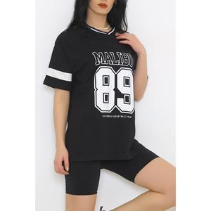 T-shirt stampata in 3384.105 nero.