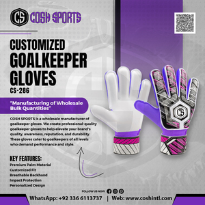 Guantes de Portero para Exteriores Azul Morado de Calidad Profesional, Duraderos, Antideslizantes de 4 mm, Transpirables, Ajustables, con Palma de Látex Blanco |   OEM y ODM Personalizados - Product Image 6
