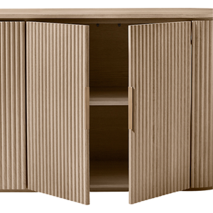 Modern Solid Wood Custom <b>Sideboard</b> Dining Room Furniture with 5+ ft <b>Storage</b> for Hotel Villa Living Room - Product Image 5