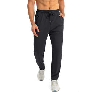 Pantalones Deportivos Casuales Ligeros para Hombre con Corte Atlético, Tela de Lona Transpirable y Cintura Elástica - Product Image 3