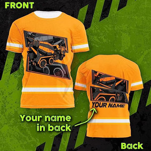 Chemise de sécurité à manches courtes haute visibilité ANSI Classe 1, imperméable pour le travail en extérieur, design réfléchissant de sécurité haute visibilité, durable - Product Image 5