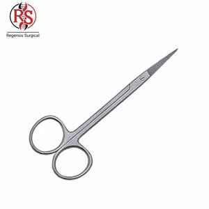 Ciseaux à iris manuels à prix avantageux, droits, 3,75 pouces, en acier chirurgical inoxydable, certifiés CE - Product Image 1