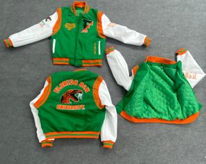 Florida A & M University Famu Varsity Jacket Hombres Mujeres Vintage Lana Seda Bordado Lettermen Chaqueta Botón Decoración Invierno - Product Image 3