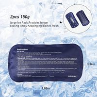 Étui de transport pour insuline, double couche, trousse de médicaments, étui de voyage pour diabétiques, organiseur de médicaments portable avec 2 packs de glace de 150g