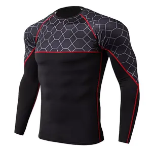 Personalizado completo sublimado de manga larga Rash Guard MMA artes marciales desgaste por el fabricante - Product Image 5