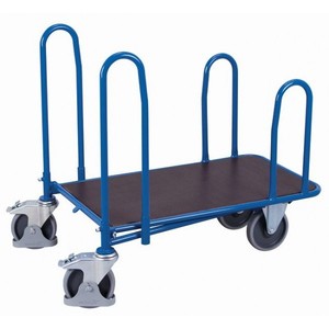 Variofit C+ Industrial <b>Trolley</b> 4 Side Brackets 500 Kg Load Capacity Thermoplastic Rubber <b>Wheels</b> OEM Customizable Strong Frame - Product Image 1