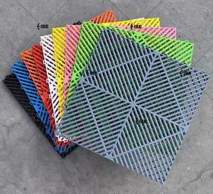 Enlio Design moderne PP Splicing Floor Drainage Grilles Board <span class=keywords><strong>pour</strong></span> <span class=keywords><strong>voiture</strong></span> Beauty Shop Car Wash Room Garage & Car Show Venue - Product Image 5