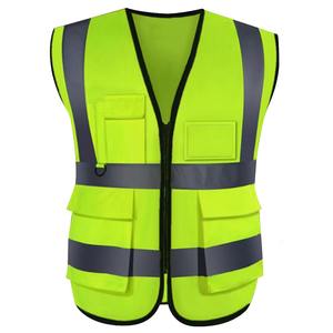 Vente en gros de vestes de travail en polyester 100% gilet de sécurité de construction réfléchissant haute visibilité avec gilet de travail étanche - Product Image 2