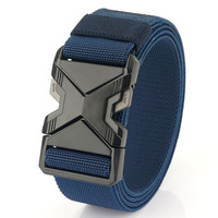 Nouvelle ceinture tactique extérieure décontractée pour homme 2025 avec boucle en alliage à dégagement rapide et sangle extensible de 38 mm