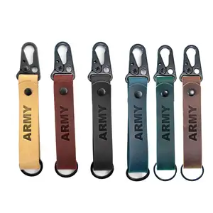 Luxury Key chain Suede Leather Metal Car Key Ring PU Leather Key chain