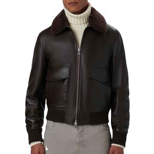 Veste en cuir véritable pour homme de qualité supérieure, élégante et durable, service OEM, respirante, veste en cuir décontractée pour l'hiver - Product Image 4