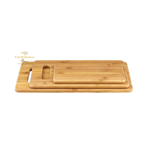 Planche à découper en bambou robuste, ustensiles de cuisine, durable, antibactérien, passe au lave-vaisselle, carré, réduction importante - Product Image 4