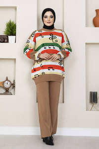 Nouvelle saison femmes hiver islamique modeste robes Abaya veste tunique tricots Cardigan Satin Hijab ethnique turc qualité modeste - Product Image 2