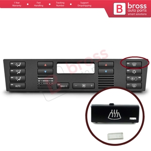 BDP88-7 Cache-bouton de commande de climatisation et dégivreur de pare-brise pour X5 E53 2000-2006 Série 5 E39 1996-2003 641169 - Product Image 5