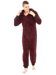 Breathable OEM Custom Embroidered Fleece Adult <b>Onesie</b> <b>Pajamas</b> with Custom Green Color and Custom Logo - Product Image 3
