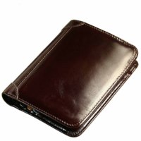 Dompet Pendek Pria, Baru Laris Kasual Minimalis Dompet Ramping Logo Kustom Kapasitas Besar Murah Lembut Kulit PU