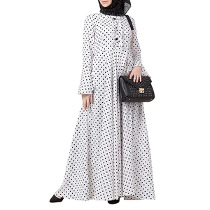 Abaya islamique pour femmes de haute qualité - Personnalisable, tissu en mousseline de coton 100%, taille plus, design simple et uni, coupe trapèze - Product Image 6