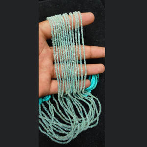 EADS-piedra preciosa de 3x4mm, anzuelo de Aguamarina - Product Image 1