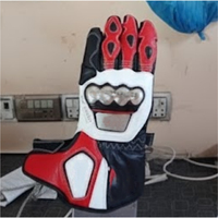Guantes de Motocicleta de Protección Premium, de Cuero, a Prueba de Golpes, con Protección de Nudillos para Carreras y Conducción