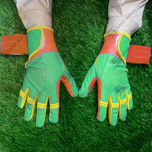 Los mejores guantes de bateo de béisbol de cuero de vaca originales 0,7-0,8mm de espesor Último diseño de fábrica Colores personalizados - Product Image 2