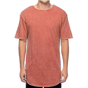 เสื้อยืดคอกลมแขนสั้นผ้าฝ้ายเฮฟวี่เวทของผู้ชายวินเทจพิมพ์ลายมิเนอรัลซัก - Product Image 4