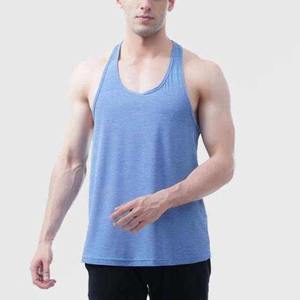 Solid Color Custom Logo <b>Ribbed</b> <b>Vests</b> Breathable Cotton Tank Top Wholesale <b>Ribbed</b> Tank Top for <b>Men</b> - Product Image 4
