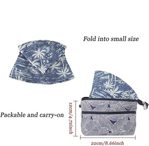 Chapeaux de pêcheur ronds imprimés fabriqués au Pakistan, tissu de bonne qualité, chapeau de pêcheur à vendre, couvre-chef de plage, chapeau de pêcheur respirant - Product Image 4