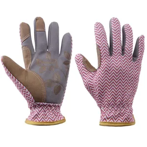 Sarung tangan kerja taman Pelindung tangan luar ruangan gaya populer sarung tangan taman sejuk lapisan kulit desain unik dengan harga murah