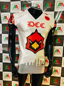 Camiseta de fútbol americano foto Real transpirable de talla grande bordado aparejos de sarga sublimación pantalones integrados Paquete de equipo productos - Product Image 5