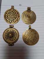 Pièces de monnaie en bronze gravées au laser sur mesure avec impression UV pour les créateurs de bijoux et les magasins de perles, destinées à la revente