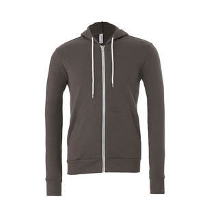 Marque personnalisée Bella + Sweats à capuche en toile Veste zippée Sweats à capuche 3739 Canvas Unisexe Full Zipper Hoodie - Product Image 4