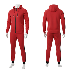 Conjunto Deportivo para Hombre, Color Borgoña, Estilo Urbano, Ligero, Transpirable, 100% Algodón, Sudadera para Correr, Ropa Deportiva para Entrenamiento al Aire Libre, Venta al Por Mayor - Product Image 6