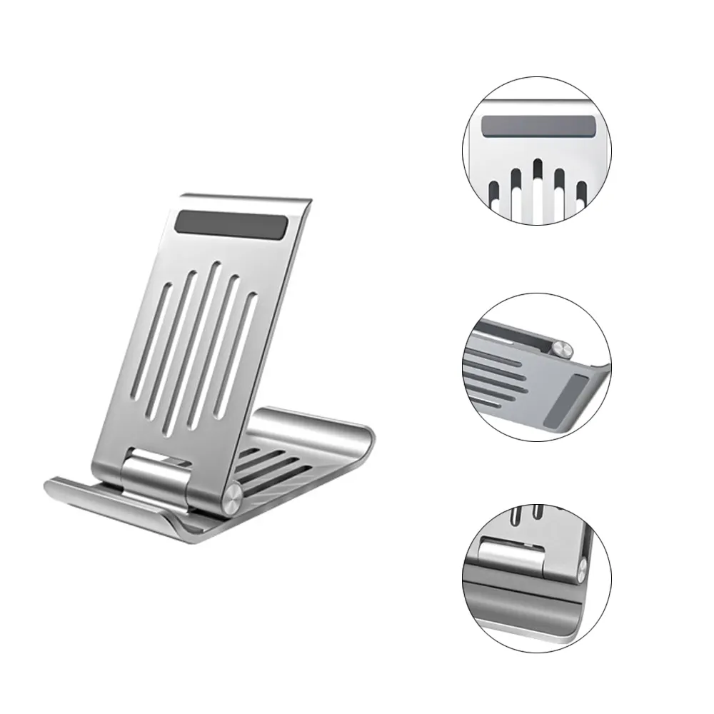 Soporte de Metal para teléfono móvil, Universal, ajustable, plegable, para Iphone, Xiaomi, accesorios para tableta