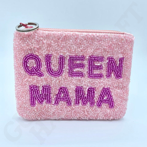 Monedero hecho a mano con cuentas XOXO, Mini bolsa de algodón con estilo divertido para artículos esenciales, manualidades bordadas únicas, regalo de costura para mujeres - Product Image 3