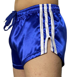 Meilleures ventes de shorts en nylon pour hommes de couleur bleue en polyester pour jogging course à pied Short en nylon pour hommes avec cordon de serrage déchets - Product Image 3