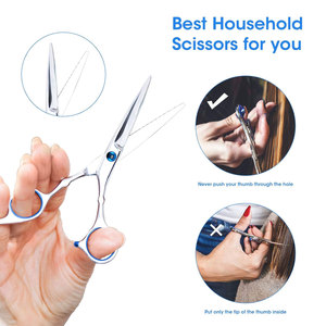 Ciseaux de coupe de cheveux professionnels ensemble de ciseaux de coupe de cheveux à domicile de qualité supérieure et kit de cisailles amincissantes avec peigne gratuit - Product Image 6