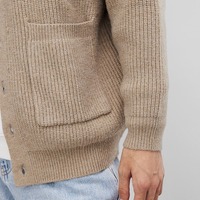 Top Trending Custom made Men's Casual Single Breasted Cardigan Sweater V-Neck Manga larga Knitted Men's Cardigans