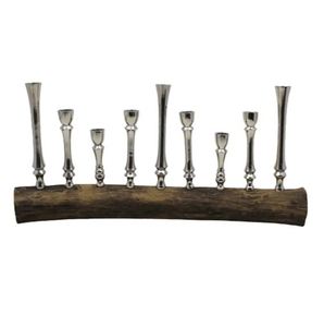 New Product Decorative Candle Holder with Wooden Base for Home and Wedding Decoration Available in Reasonable Price - Product Image 1