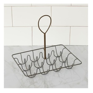Porte-oeufs en fer moderne et élégant avec un design artistique parfait pour les maisons minimalistes et un arrangement sophistiqué - Product Image 3
