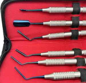 Ensemble manuel professionnel de poudre osseuse dentaire pour le nettoyage et le remplissage des dents, équipement de qualité titane - Product Image 4