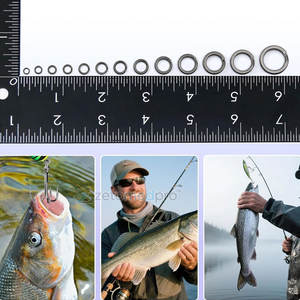 Anneaux de pêche pour pêcheurs, solides, fiables et résistants à la rouille pour leurres, anneaux de pêche haute performance - Product Image 6